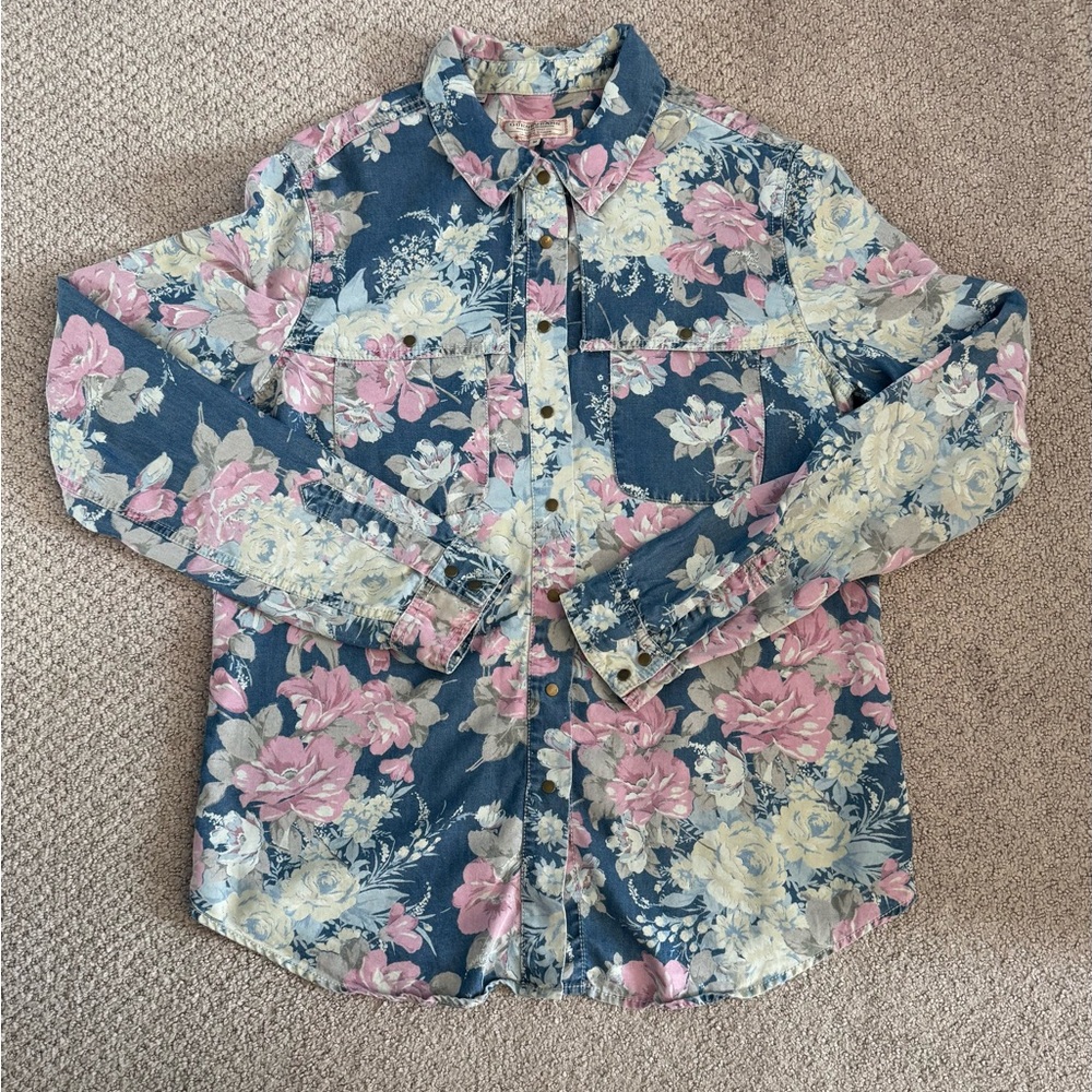 Guess Jeans Denim Button-Up Shirt